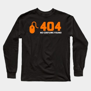 404 Web Developer Costume Long Sleeve T-Shirt